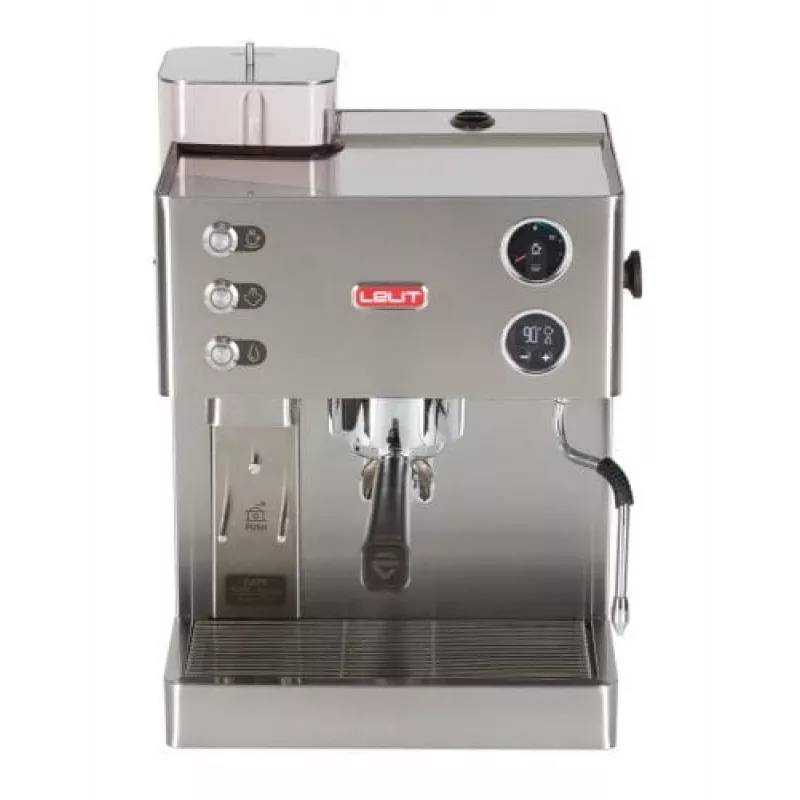 Lelit Kate PL82T, Espresso Machine, 2,5 l, coffee beans, ground coffee, Built-In Grinder, 1200 W, Stainless Steel
