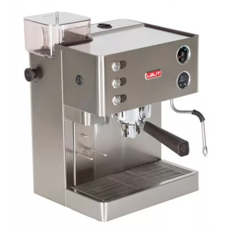 Lelit Kate PL82T, Espresso Machine, 2,5 l, coffee beans, ground coffee, Built-In Grinder, 1200 W, Stainless Steel