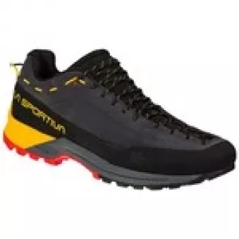 approach shoes La Sportiva Tx Guide Leather - carbon/yellow Size: 44_5