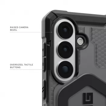 UAG Urban Armor Gear Pathfinder Case with Magnet Module | Samsung Galaxy S26 | ash (grey transparent)/Black | 214528113140 (214528113140)