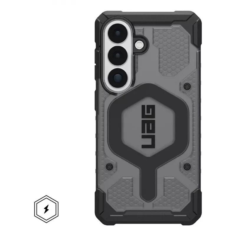 UAG Urban Armor Gear Pathfinder Case with Magnet Module | Samsung Galaxy S26 | ash (grey transparent)/Black | 214528113140 (214528113140)