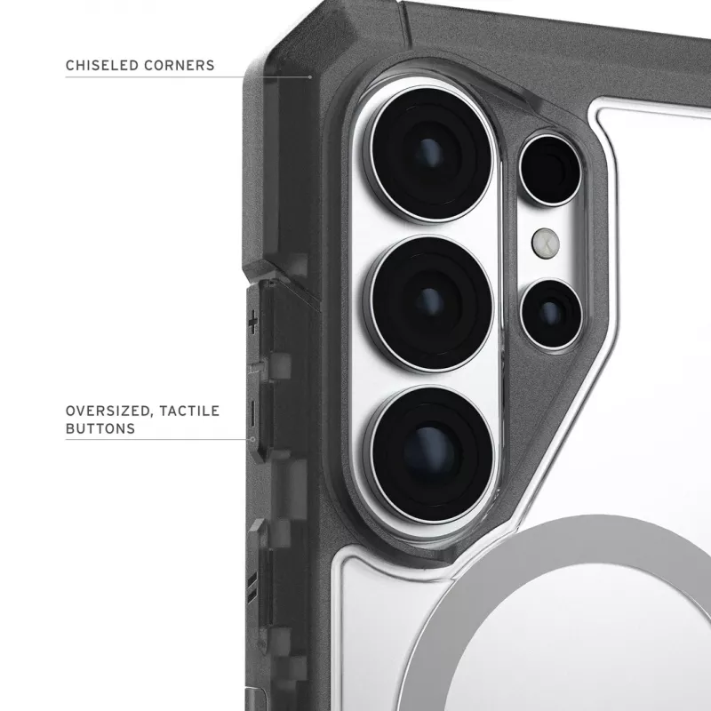 UAG Urban Armor Gear Trooper Case with Magnet Module | Samsung Galaxy S26 Ultra | transparent/ash (grey) | 214516114G31 (214516114G31)