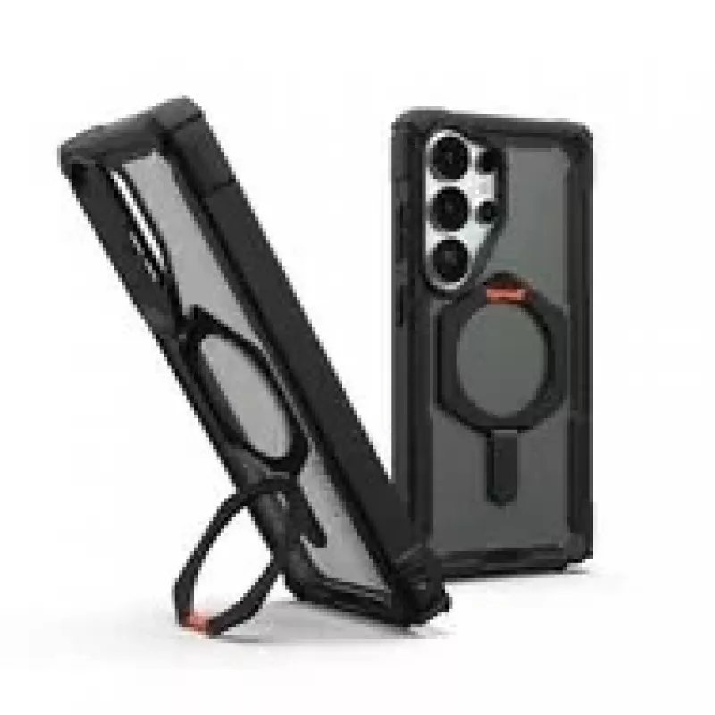 UAG Urban Armor Gear Plasma XTE Kickstand Case with Magnet Module | Samsung Galaxy S26 Ultra | Black/orange | 214522114097 (214522114097)