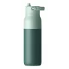Stainless steel LARQ PureVis 2 self-cleaning water bottle 680 ml, screw lid, built-in battery, 20-day life, green