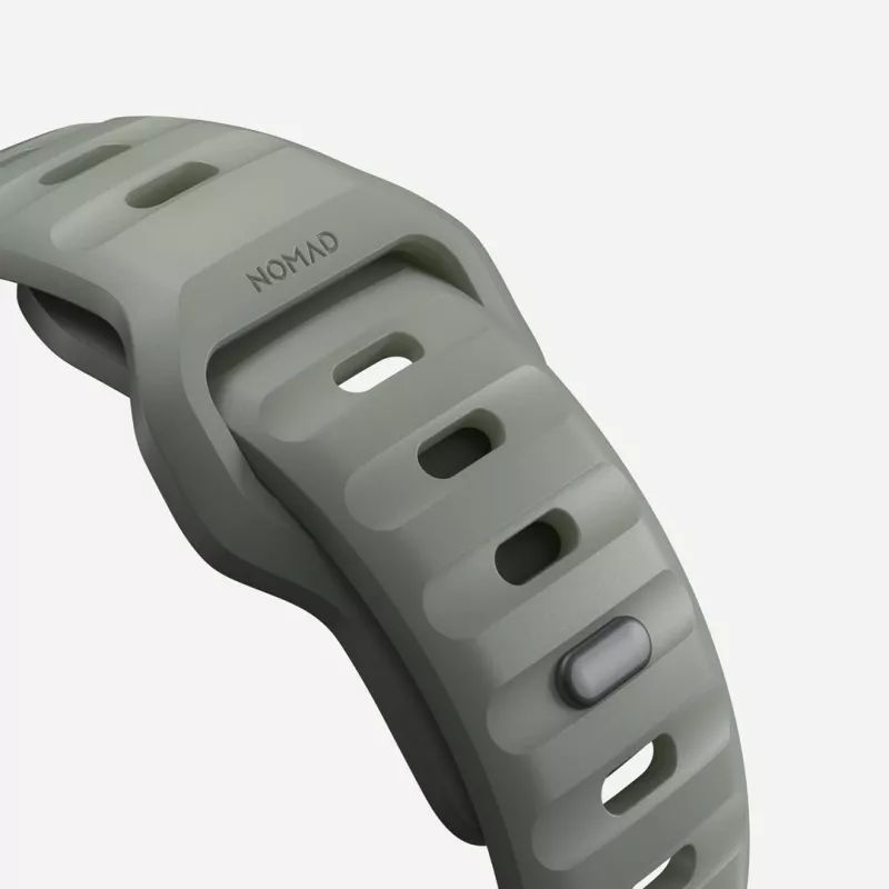 Band Nomad Sport Band Grey Rubber for Smartwatch, Width 21.5 mm, Wrist 160–195 mm