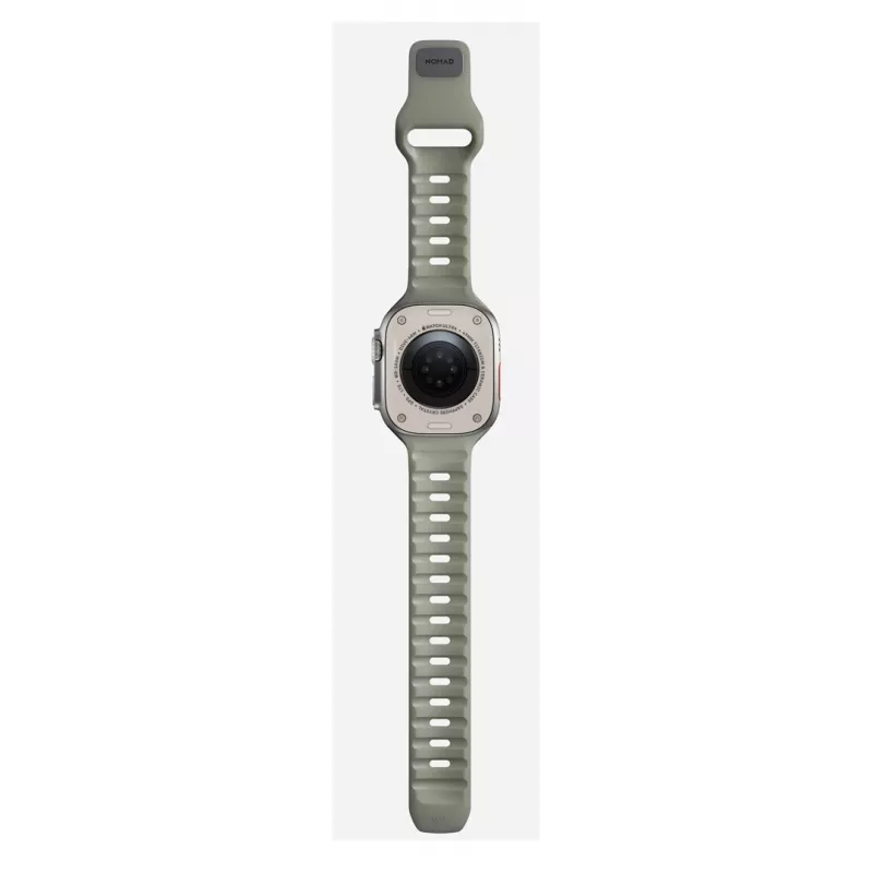 Band Nomad Sport Band Grey Rubber for Smartwatch, Width 21.5 mm, Wrist 160–195 mm
