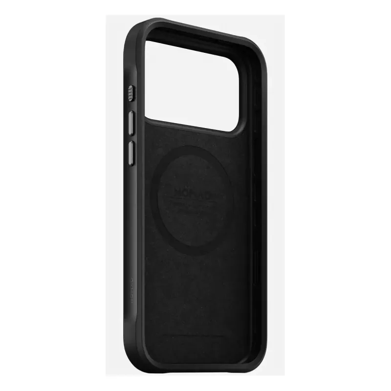 Mobile phone case Nomad Rugged Leather Case for iPhone 17 Pro Max, cover, leather + TPU + PC, fits 17.5 cm (6.9 inch) screen, black
