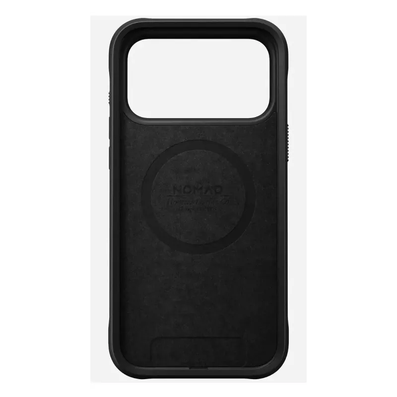Mobile phone case Nomad Rugged Leather Case for iPhone 17 Pro Max, cover, leather + TPU + PC, fits 17.5 cm (6.9 inch) screen, black