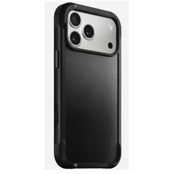 Mobile phone case Nomad Rugged Leather Case for iPhone 17 Pro Max, cover, leather + TPU + PC, fits 17.5 cm (6.9 inch) screen, black