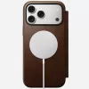 Mobile phone leather folio Nomad Modern Leather Folio for iPhone 17 Pro Max (6.9 inch) Brown, leather/aluminium, 4 card pockets