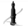 Food processor Concept RM3300 with 2 L glass bowl, black, stainless steel housing, 220–240 V