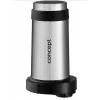 Food processor Concept RM3300 with 2 L glass bowl, black, stainless steel housing, 220–240 V