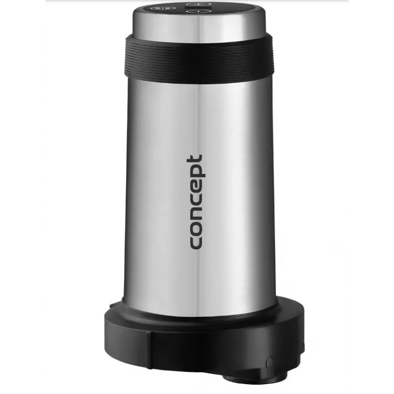 Food processor Concept RM3300 with 2 L glass bowl, black, stainless steel housing, 220–240 V