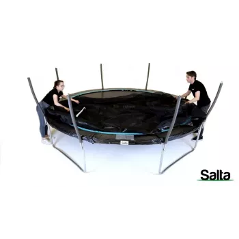 Outdoor Trampoline Salta Cosmos 427 cm — model 5263A, black, round with safety net