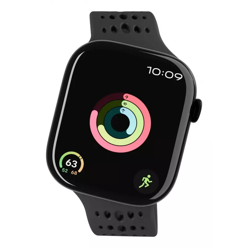 Decoded Silicone Ares O Band - Silicone Band for Apple Watch 40/42 mm (black)