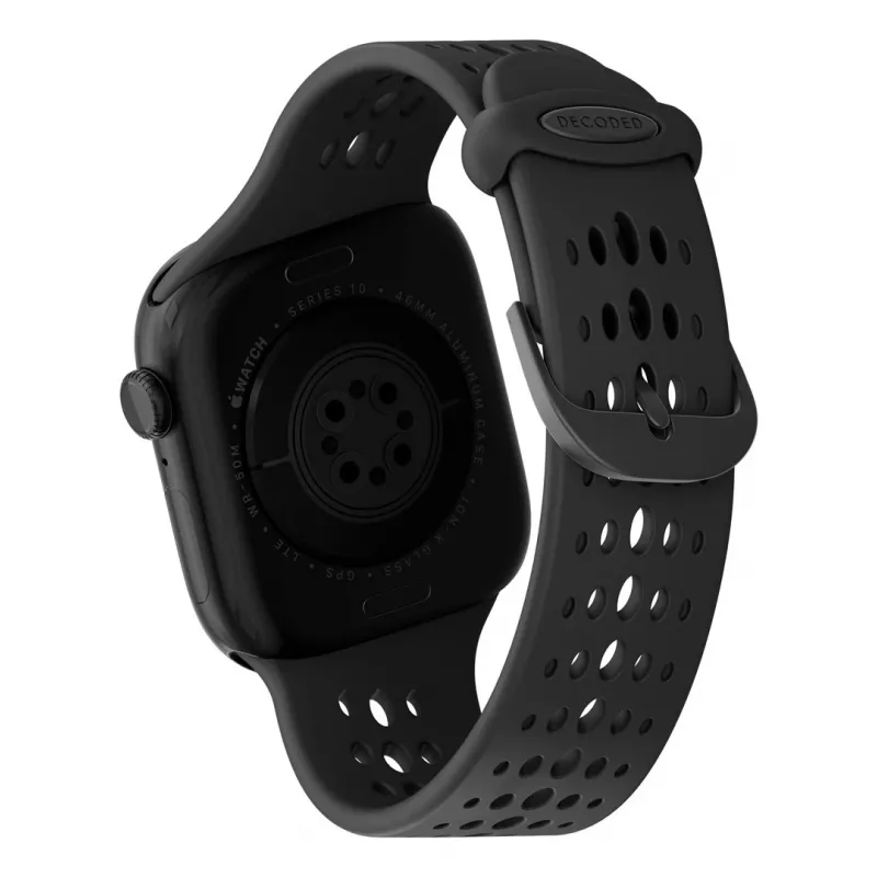 Decoded Silicone Ares O Band - Silicone Band for Apple Watch 40/42 mm (black)