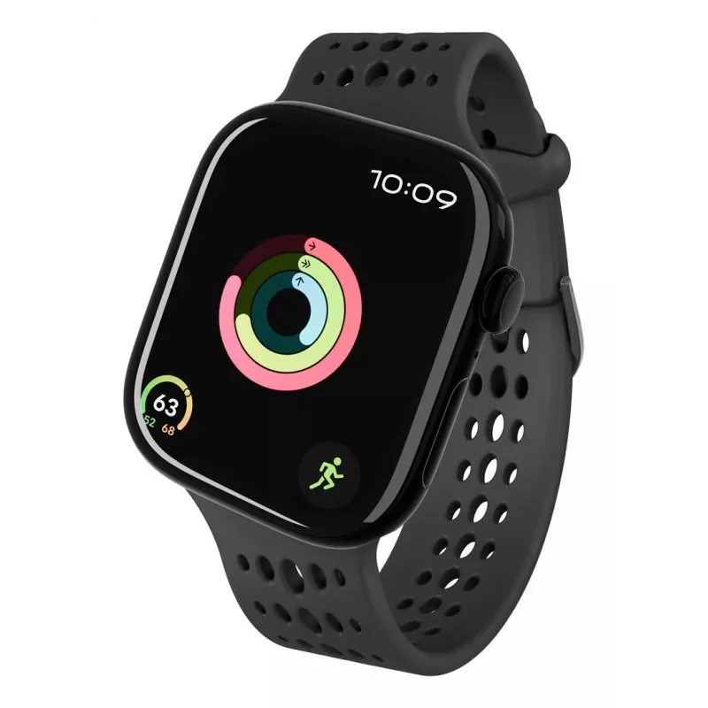 Decoded Silicone Ares O Band - Silicone Band for Apple Watch 40/42 mm (black)