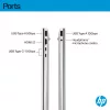 HP OmniBook 5 16-bc1002na AMD Ryzen™ 5 8540U Laptop 40.6 cm (16 inch) Touchscreen 2K 8 GB LPDDR5-SDRAM 512 GB SSD Wi-Fi 6 (802.11ax) Windows 11 Home Silver