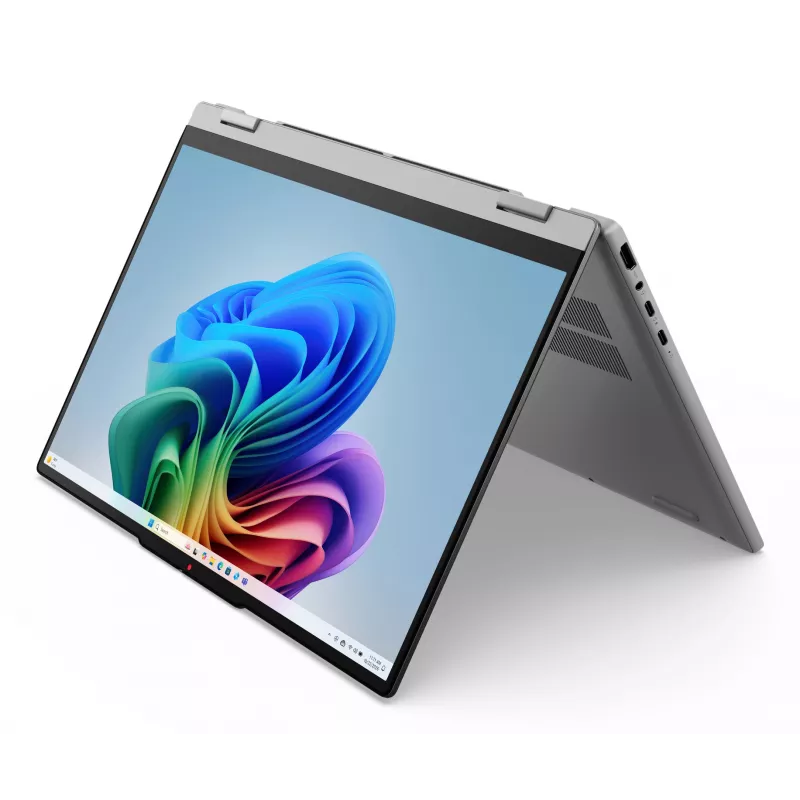 Lenovo IdeaPad 5 2-in-1 15AGP11 Copilot+ PC AMD Ryzen™ AI 5 430 Hybrid (2-in-1) 38.9 cm (15.3 inch) Touchscreen WUXGA 16 GB DDR5-SDRAM 512 GB SSD Wi-Fi 7 (802.11be) Windows 11 Home German Grey