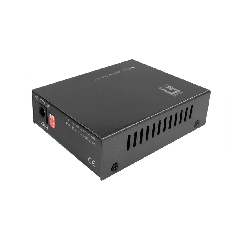 LevelOne RJ45 to SFP Gigabit Media Converter, PoE PSE