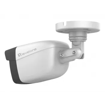LevelOne GEMINI Fixed IP Network Camera, 2-Megapixel, H.265, 802.3af PoE, IR LEDs, Indoor/Outdoor