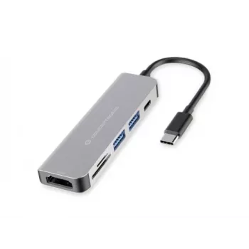 Conceptronic DONN02G laptop dock/port replicator USB 3.2 Gen 1 (3.1 Gen 1) Type-C Aluminium