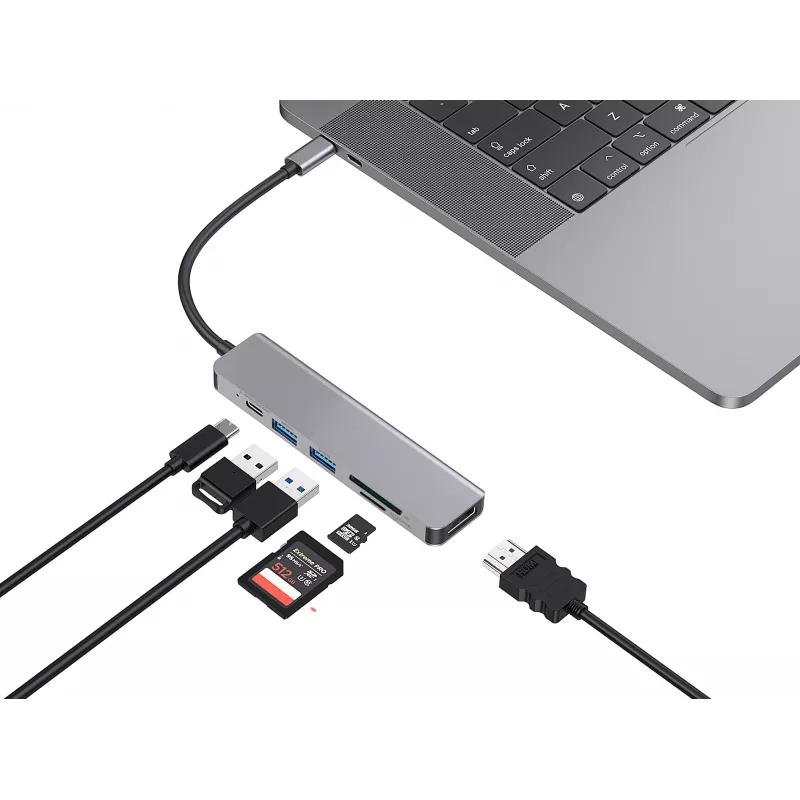 Conceptronic DONN02G laptop dock/port replicator USB 3.2 Gen 1 (3.1 Gen 1) Type-C Aluminium