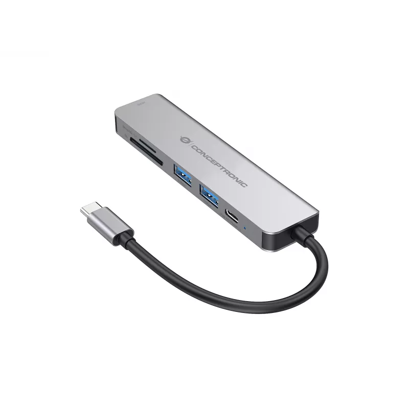 Conceptronic DONN02G laptop dock/port replicator USB 3.2 Gen 1 (3.1 Gen 1) Type-C Aluminium