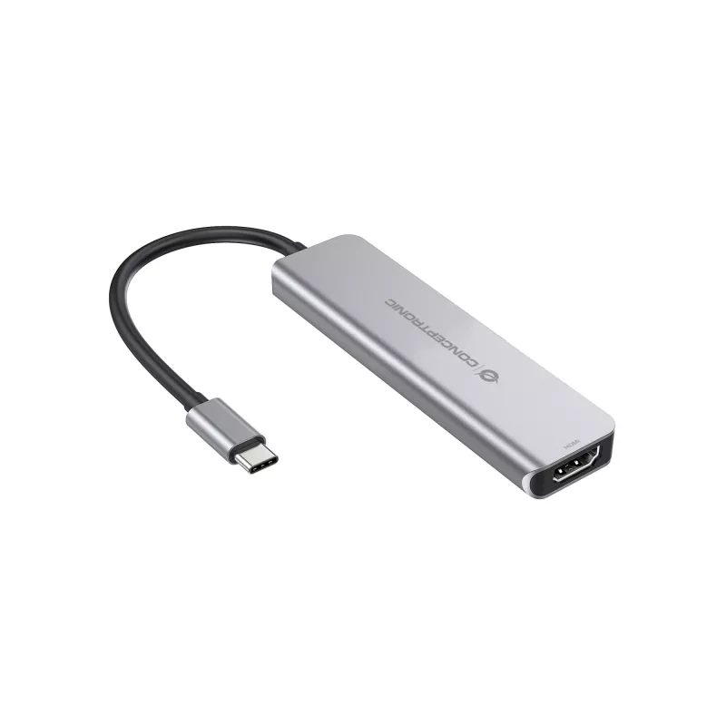 Conceptronic DONN02G laptop dock/port replicator USB 3.2 Gen 1 (3.1 Gen 1) Type-C Aluminium