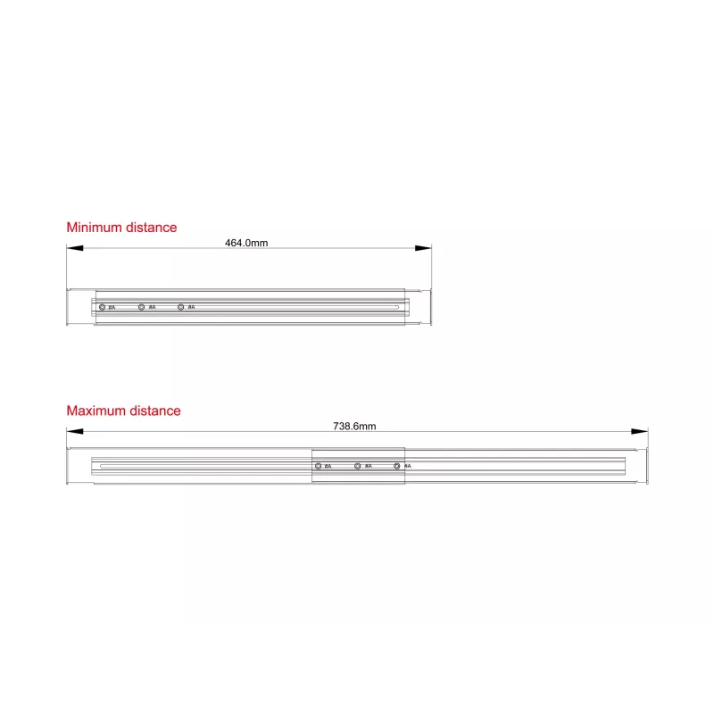 Conceptronic RRK01 Rackmount Rail Kit 1U, Rail kit, Rack-mount, Grey, 1U, ZEUS51E1K, ZEUS51E2K, ZEUS51E3K, EBM01R24VB, EBM01R48VB, EBM01R72VB, CE, RoHS
