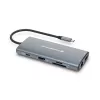 Conceptronic DONN06G 10-in-1 USB 3.2 Gen 1 Docking Station, HDMI, 100W USB PD, USB-C 5Gbps x 2, USB-A 5Gbps x 3, SD, TF/MicroSD, GbE