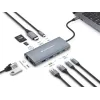 Conceptronic DONN06G 10-in-1 USB 3.2 Gen 1 Docking Station, HDMI, 100W USB PD, USB-C 5Gbps x 2, USB-A 5Gbps x 3, SD, TF/MicroSD, GbE