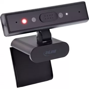 InLine 55365 5MP Webcam with USB-C, Autofocus, Windows Hello and Privacy Shutter