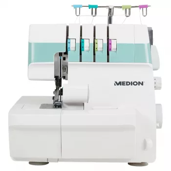 Overlock sewing machine MEDION MD 19169 — electric, 60 W, 4-step buttonhole, free arm, rotary control