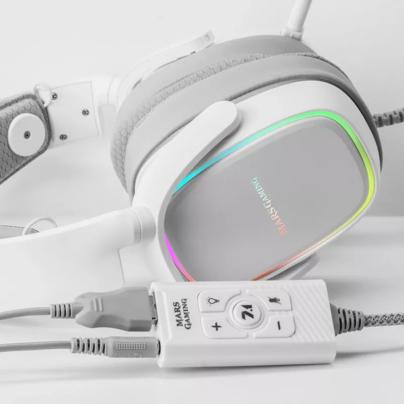 Audio Card Mars Gaming MSC2W 7.1 USB White 3.5mm