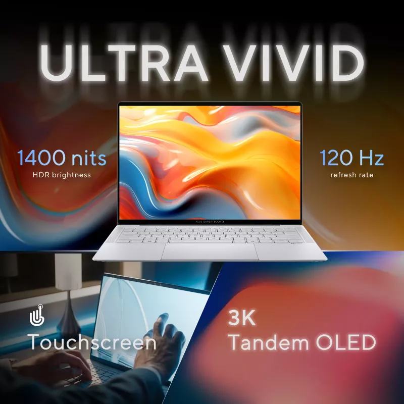 ASUS ExpertBook Ultra B9406CAA-TH0579X Copilot+ PC Intel Core Ultra 7 356H Laptop 35.6 cm (14 inch) WQXGA+ 32 GB LPDDR5x-SDRAM 1 TB SSD Wi-Fi 7 (802.11be) Windows 11 Pro US International Grey