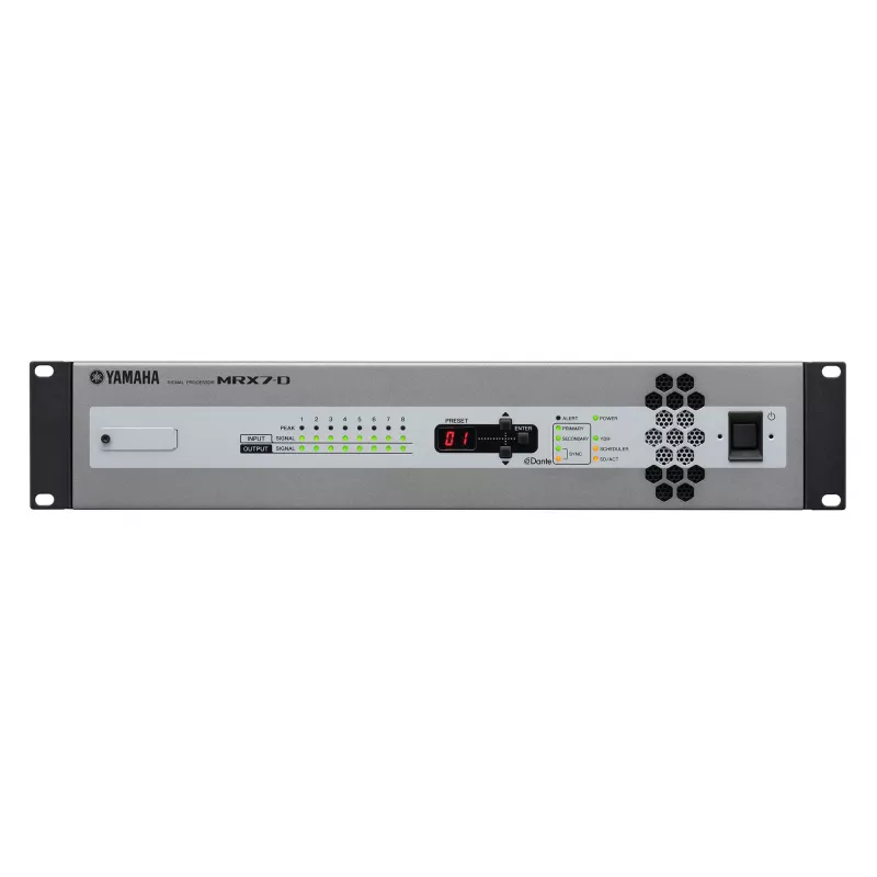 Yamaha MRX7-D AV processor Black, Silver Built-in display LCD