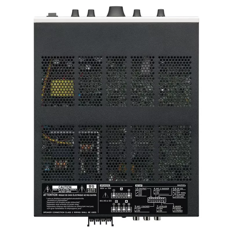 Yamaha MA2030A audio amplifier 2.0 channels Public Address (PA) system Black