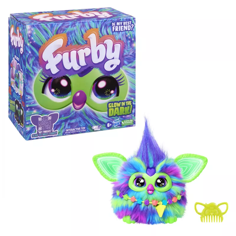 Interactive toy HASBRO Furby Aurora Furbealis — color-changing eyes, interactive pet