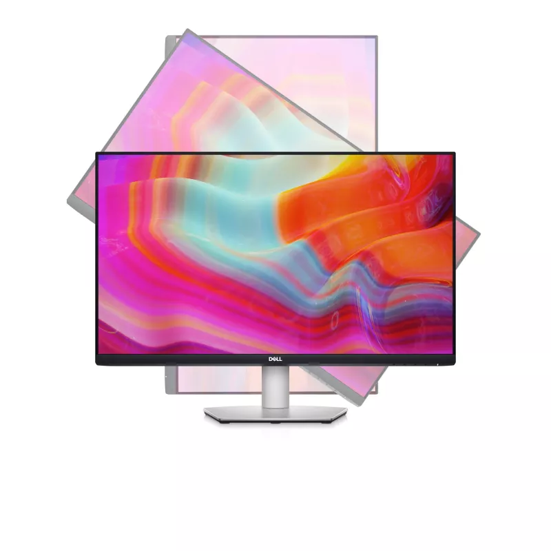 DELL S Series 27 Video Conferencing Monitor - S2722DZ, 68.6 cm (27 inch), 2560 x 1440 pixels, Quad HD, LCD, 4 ms, Silver