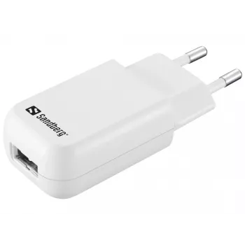 Sandberg Mini AC charger USB 1A EU, Indoor, AC, 5 V, Black, White