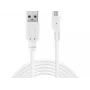 Sandberg MicroUSB Sync/Charge Cable 3m, 3 m, USB A, Micro-USB B, USB 2.0, Male/Male, White