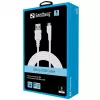 Sandberg MicroUSB Sync/Charge Cable 3m, 3 m, USB A, Micro-USB B, USB 2.0, Male/Male, White