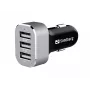 Sandberg Multi Car Charger 3xUSB, Auto, Cigar lighter, USB, 5 V, Black, Silver