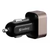 Sandberg Car Charger 1xQC3.0+1xUSBC 24W, Auto, Cigar lighter, 12 V, Black, Grey