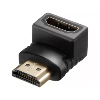 Sandberg HDMI 2.0 angled adapter plug, HDMI, HDMI, Black
