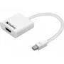 Sandberg Adapter MiniDP1.2>HDMI2.0 4K60, Mini DisplayPort, HDMI, Male, Female, 3840 x 2160 pixels, 6 Gbit/s