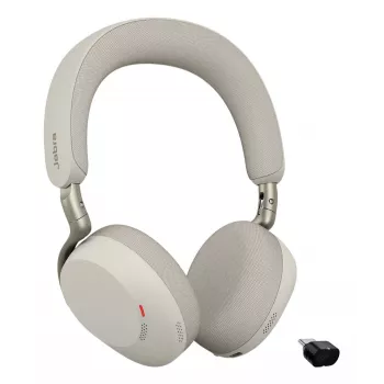 Jabra Evolve3 75 - MS Link390c - Black, Wireless, 20 - 20000 Hz, Calls/Music, 180 g, Headset, Grey