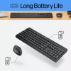 HP 230 Wireless Keyboard and Mouse Combo, Full-size, Membrane, White