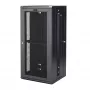 StarTech.com 4-Post 26U Wall Mount Network Cabinet with 1U Shelf, 19 inch Hinged Wall-Mounted Server Rack for Data / AV / Electronics / Computer Equipment, Flexible Vented Rack Enclosure